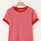 Stripe Knitted T Shirt