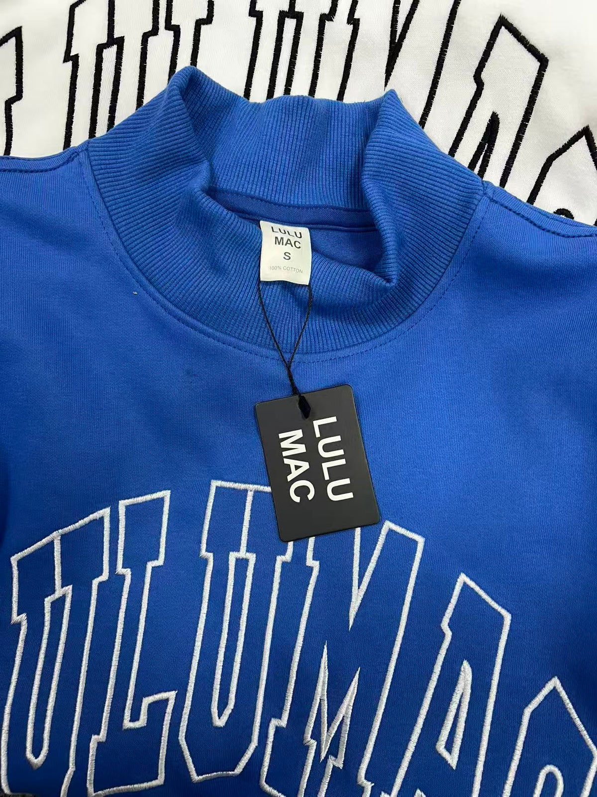 Solid-color Mock-neck Set