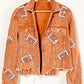 Corduroy & Sequins Football Jacket