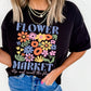 FLOWER MARKET Cotton Blend T Shirt