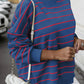 Stylish Overlap Detail Drop Shoulder Pullover Sweatshirt