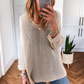 Crochet Hollow-out Jumper Top Sweater