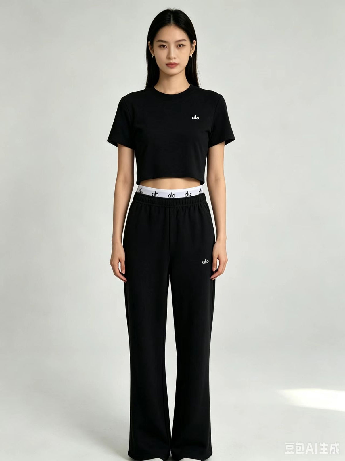 A-Short-sleeve top and long pants set（WYS723）