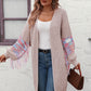 Long Fringed Knit Cardigan