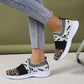 Comfortable Leopard-Print Knitted Shoes -white- KOC