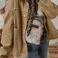 Pocket Collared Button Front Boyfriend Denim Jacket
