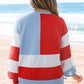American Flag Vintage Oversized Pullover Sweatshirt