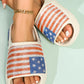 American Flag Thick Sole Slippers