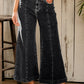 Plain Seam Detail Flared Bottom Ankle Length Jeans