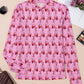 Cowgirl Boots Printed Mock Neck Long Sleeve Mesh Top