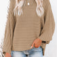 Ribbed Knit Dolman Sweater