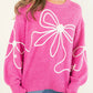 （Preorder 12.25）Corded Flower Bow Sweater