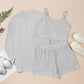 3 Pcs Crop Tank Top Shorts with Cardigan Lounge Set
