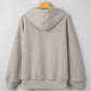 Cable Textured Baggy Solid Hoodie