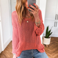 Crochet Hollow-out Jumper Top Sweater