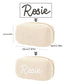Personalized Hand-Embroidered Cosmetic Bag