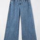 Medium Wash Super Wide Leg Denim Pants