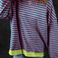 Oversized Contrast Trim Pullover Sweatshirt
