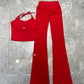 Women's Tank Top and Flared Trousers Set