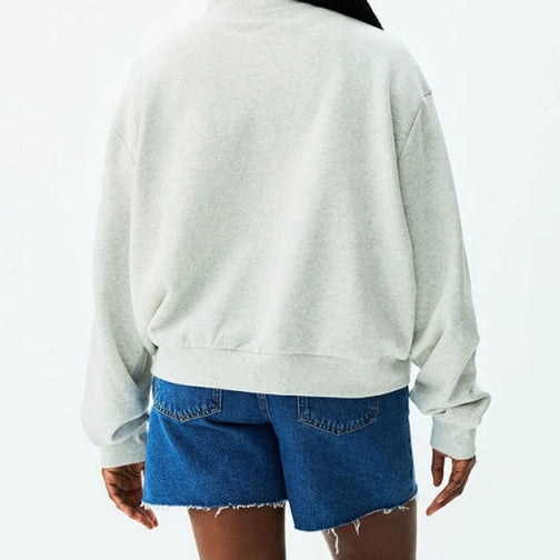 Full Zip Varsity Mock-Neck Jacket