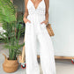 Adjustable Straps V-neck Jumpsuit