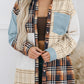 Plaid Color Block Patchwork Shacket