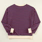 Oversized Contrast Trim Pullover Sweatshirt