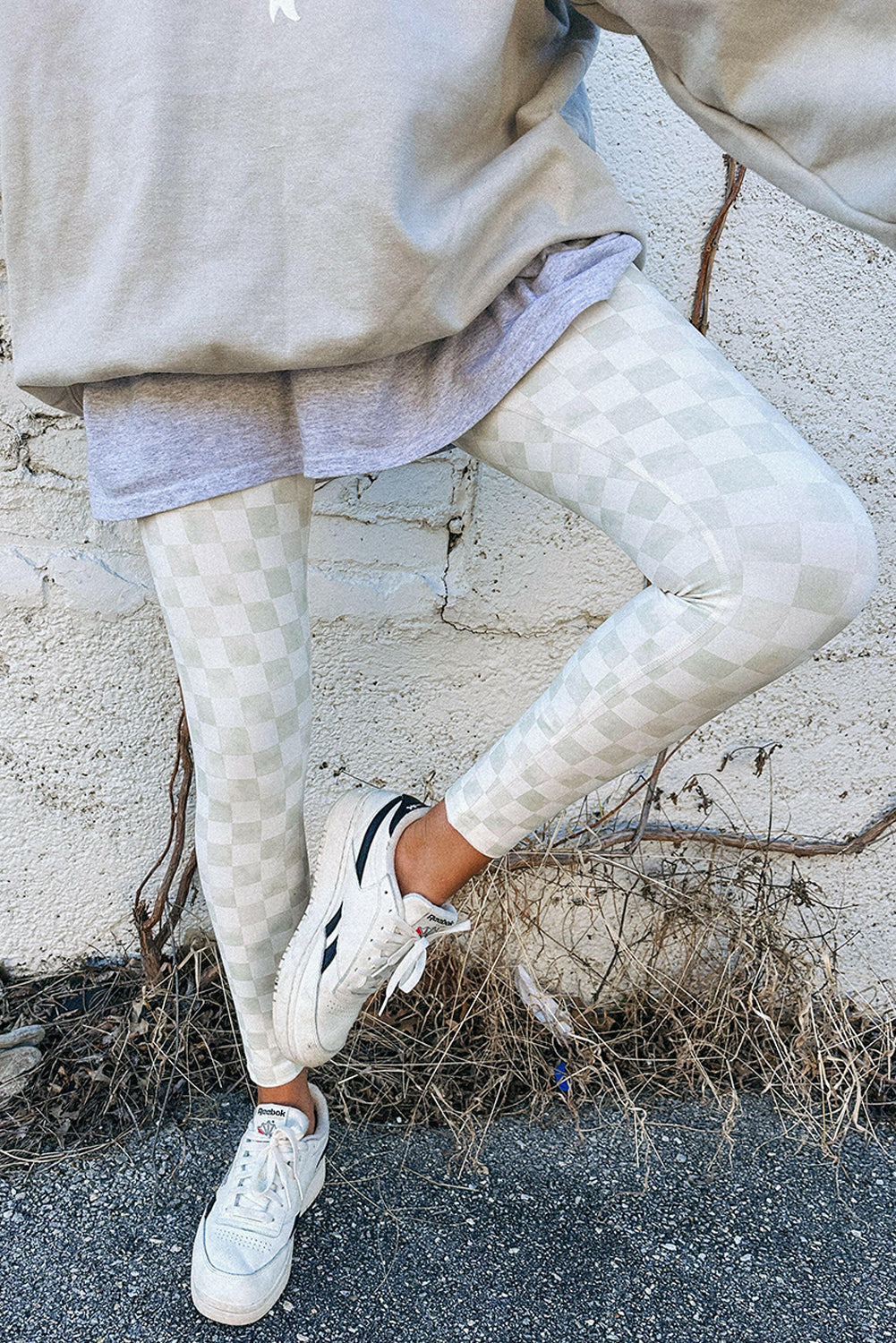 Checkered High Waist Leggings