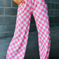 (Pre order/9.26)Checked High Waist Wide Leg Pants