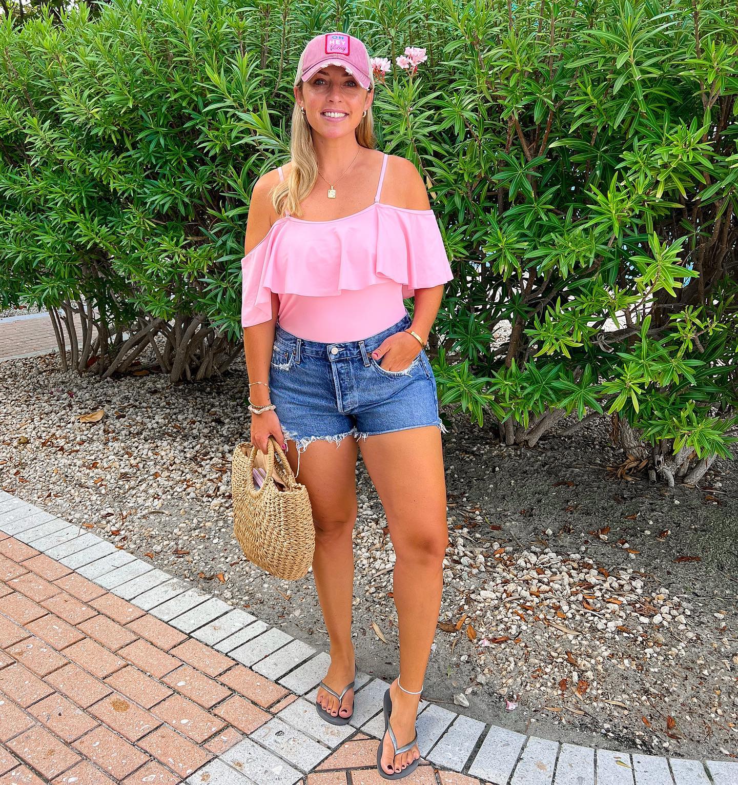 Large Straw Beach Bag - KOC