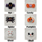 Custom Personalized Halloween Ruffled Candy Basket/Bucket