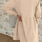 Collared Long Sleeve Mini Dress
