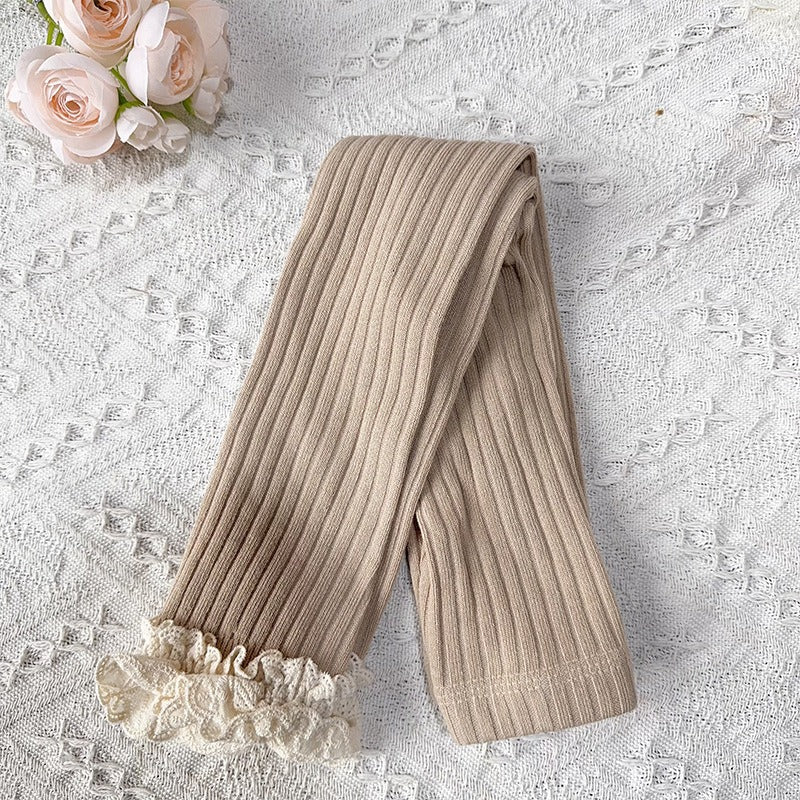 Lace Bottom Tights