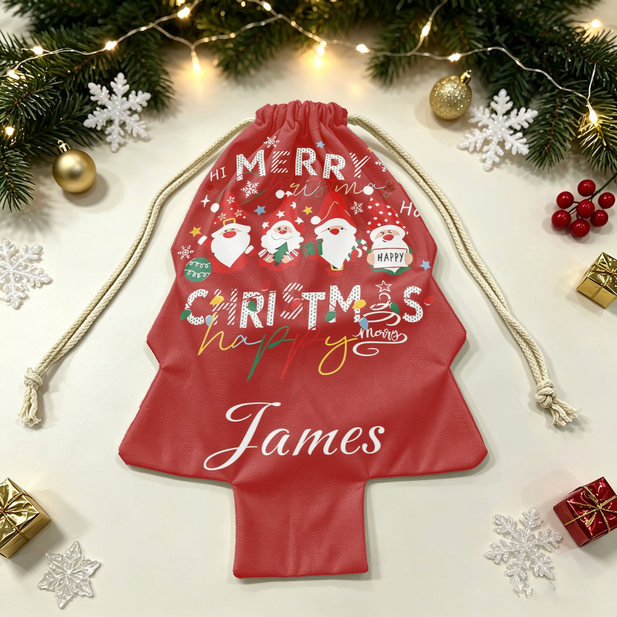 Christmas tree Shaped Christmas Gift Bag