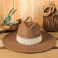 Flat Brim Straight Brim Jazz Hat