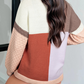 Colorblock Knit Baggy Sweater