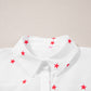 Little Stars Printed Loose Half Sleeve Loose Shirt