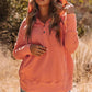 Multicolor V-Neck Dolman Sleeve Hoodie