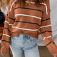 Ribbed Edge Drop Shoulder Sweater
