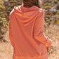 Multicolor V-Neck Dolman Sleeve Hoodie