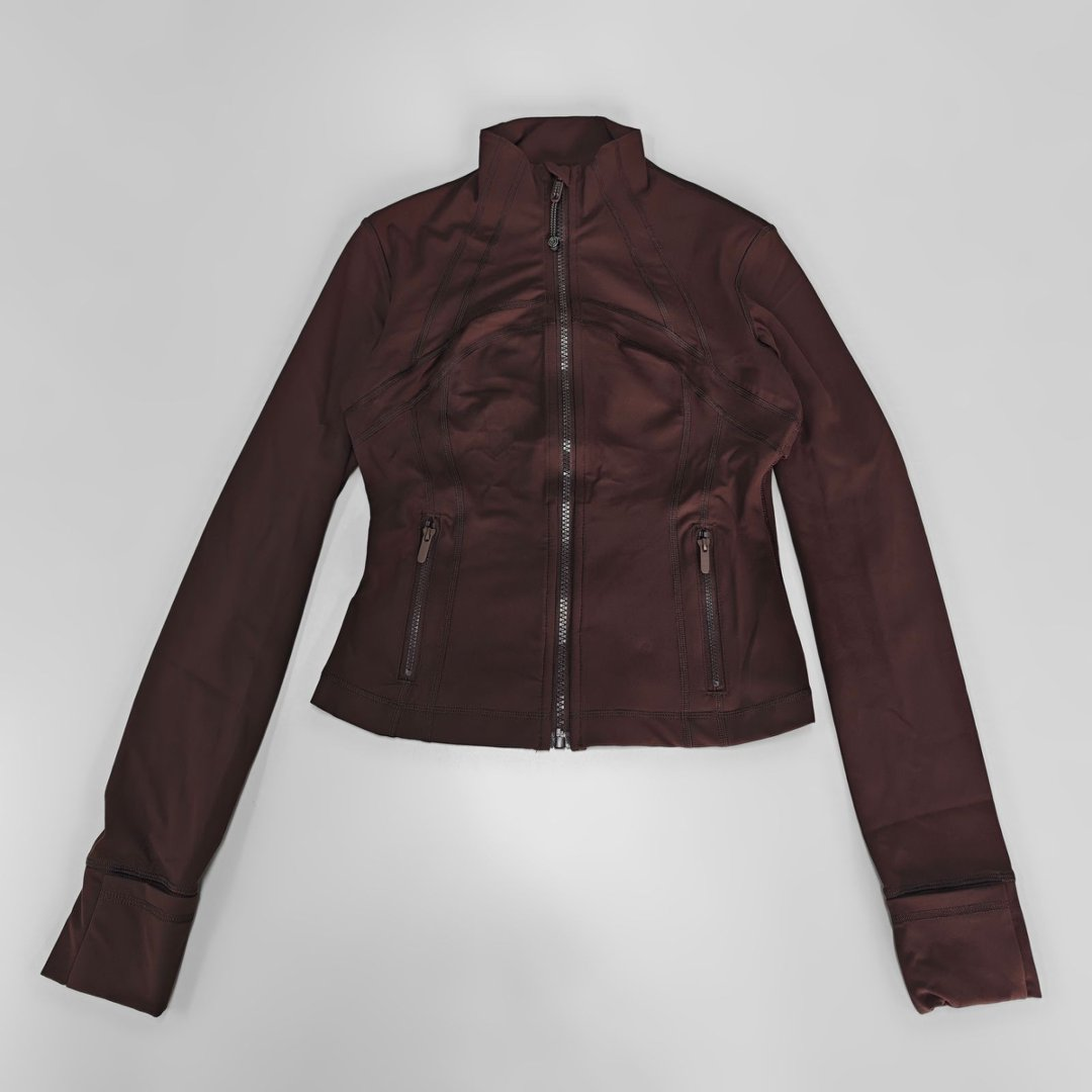 Slim Fit Full-Zip Athletic Yoga Jacket