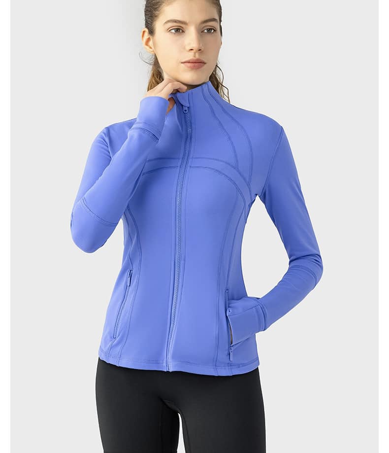 Long Sleeve Zipped Yoga Jacket