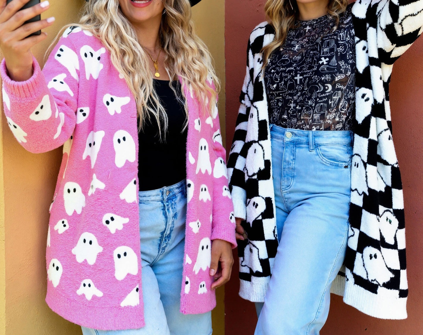 Spooky Season Ghost Cardigans