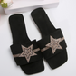 Star Peep Toe Slippers
