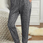 Leopard Elastic Waist Casual Joggers