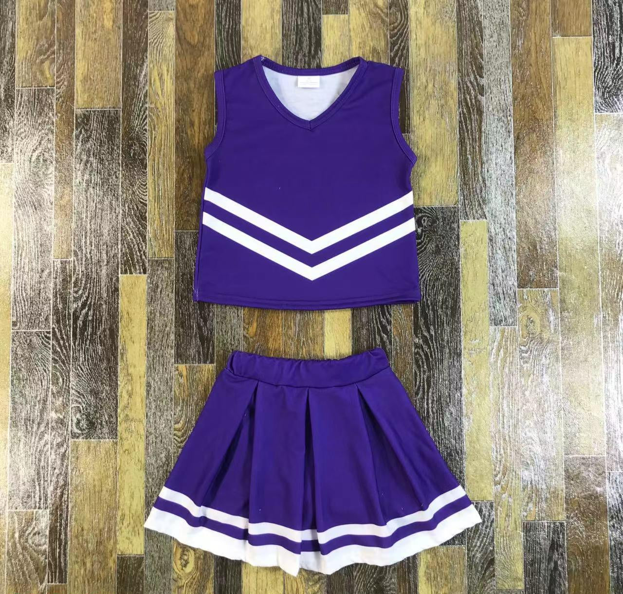 Cheerleading Sleeveless Skirt Set