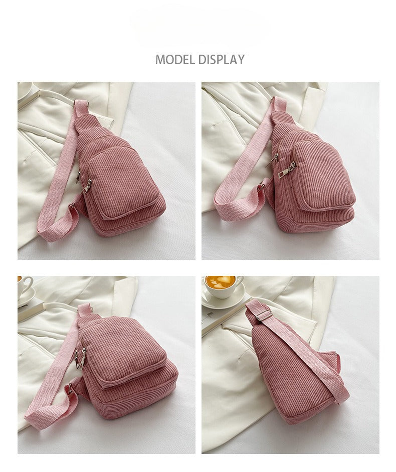 Personalized Name Knitted Sling Bag for Kids