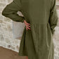 Collared Long Sleeve Mini Dress