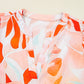 Abstract Print Split Neck Long Sleeve Dress
