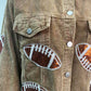 Corduroy & Sequins Football Jacket